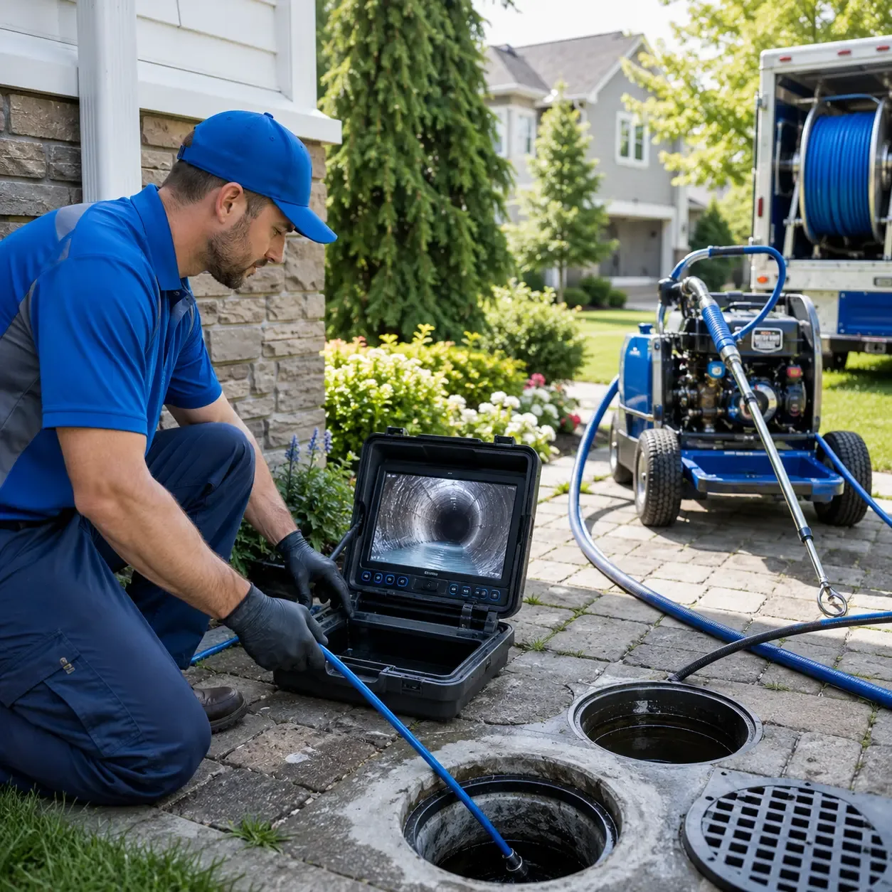 Outdoor drain cleaning professionals serving Gowen, MI